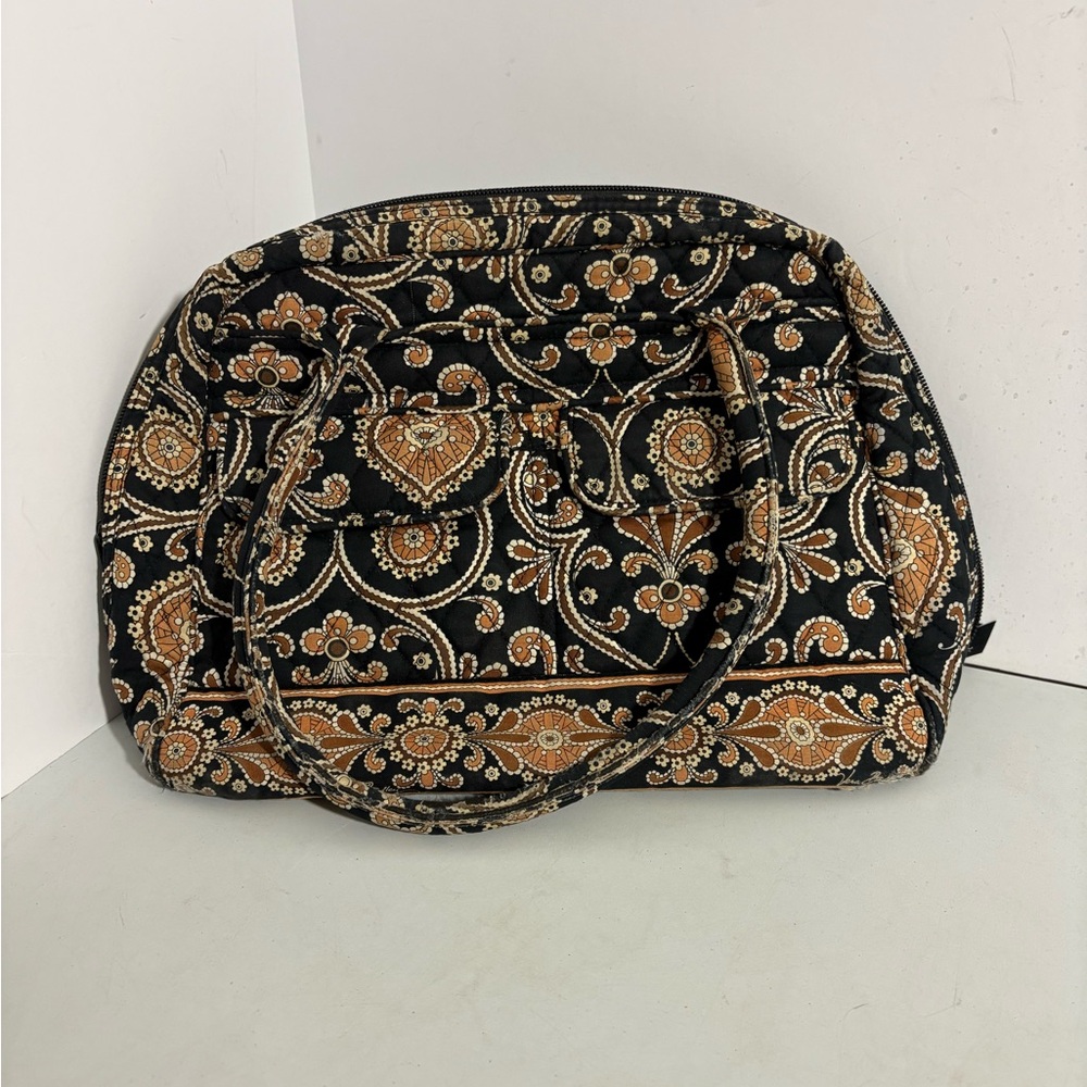 Vera Bradley Designer Caffe Latte Paisley Edition Large Tote Bag